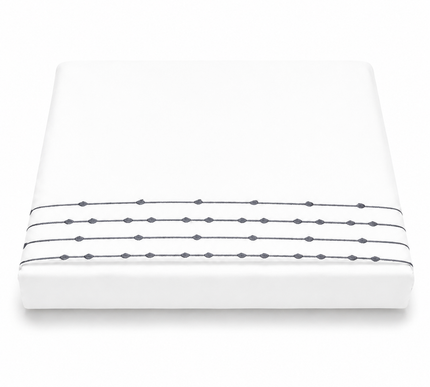 Embroidered Cotton Flat Bed Sheet Set