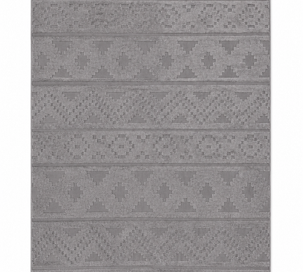 Modern Jacquard Rug Cover - Gray/190 × 280 Cm