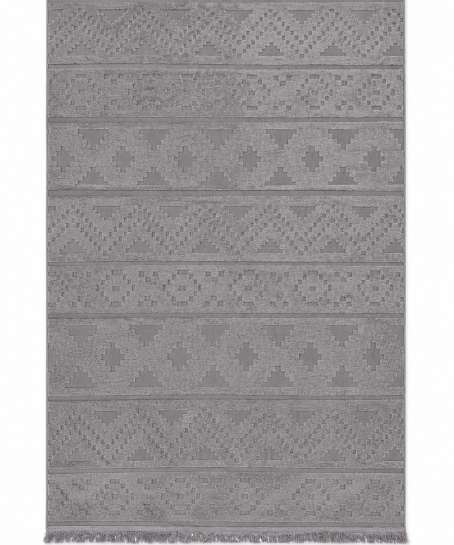 Modern Jacquard Rug Cover - Gray/190 × 280 Cm