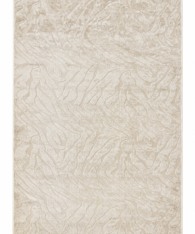 Modern Jacquard Rug Cover - Ivory/190 × 280 Cm