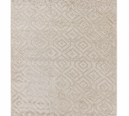 Modern Jacquard Rug Cover - Ivory/190 × 280 Cm