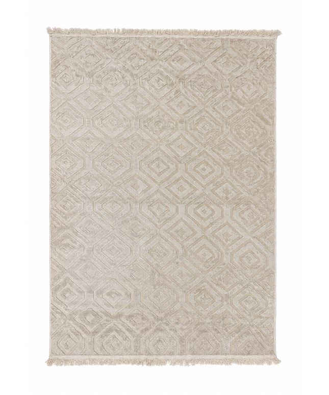 Modern Jacquard Rug Cover - Ivory/190 × 280 Cm