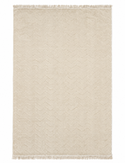 حافظة سجاد جاكارد مودرن - أوف وايت / 150 × 230 سم