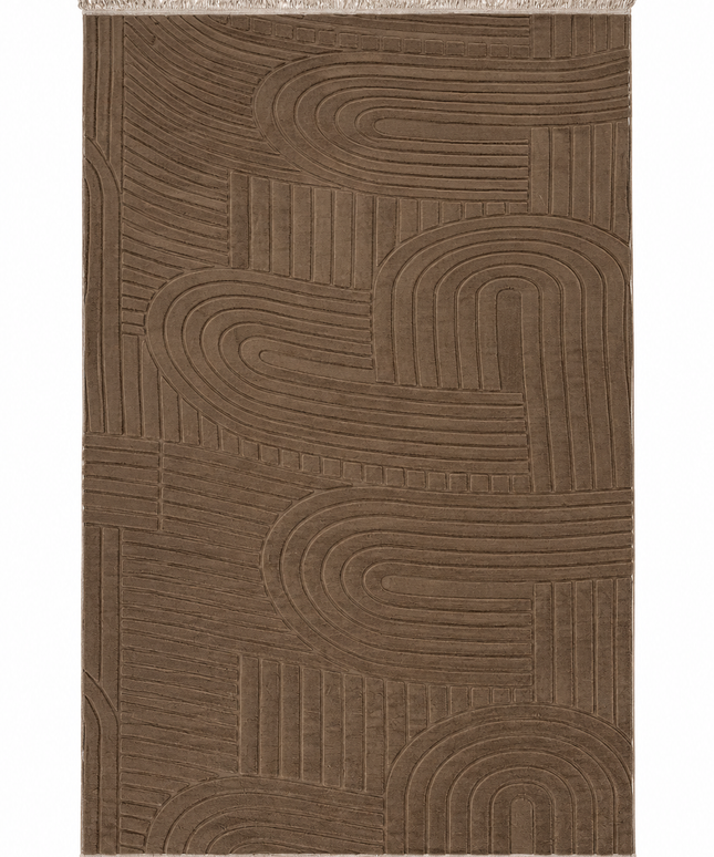 Modern Jacquard Rug Cover - Brown-/150*230Cm