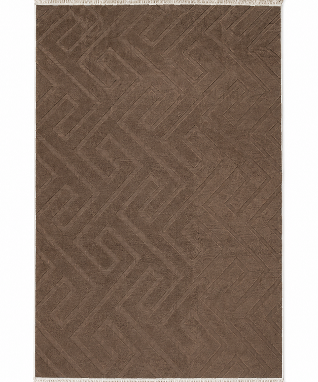 Modern Jacquard Rug Cover - Brown-/150*230Cm