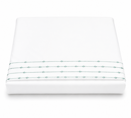 Embroidered Cotton Flat Bed Sheet Set