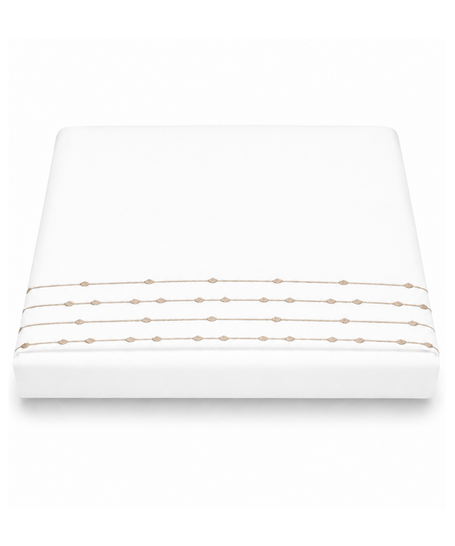 Embroidered Cotton Flat Bed Sheet Set