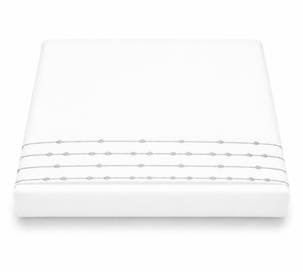 Embroidered Cotton Flat Bed Sheet Set