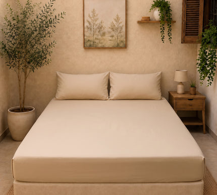 Cotton Percale Fitted Bed Sheet