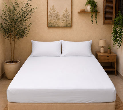 Cotton Percale Fitted Bed Sheet