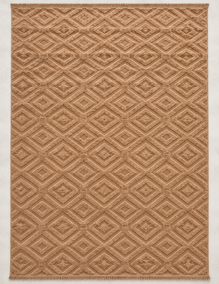 Modern Jacquard Rug Cover - Cafe/190 × 280 Cm