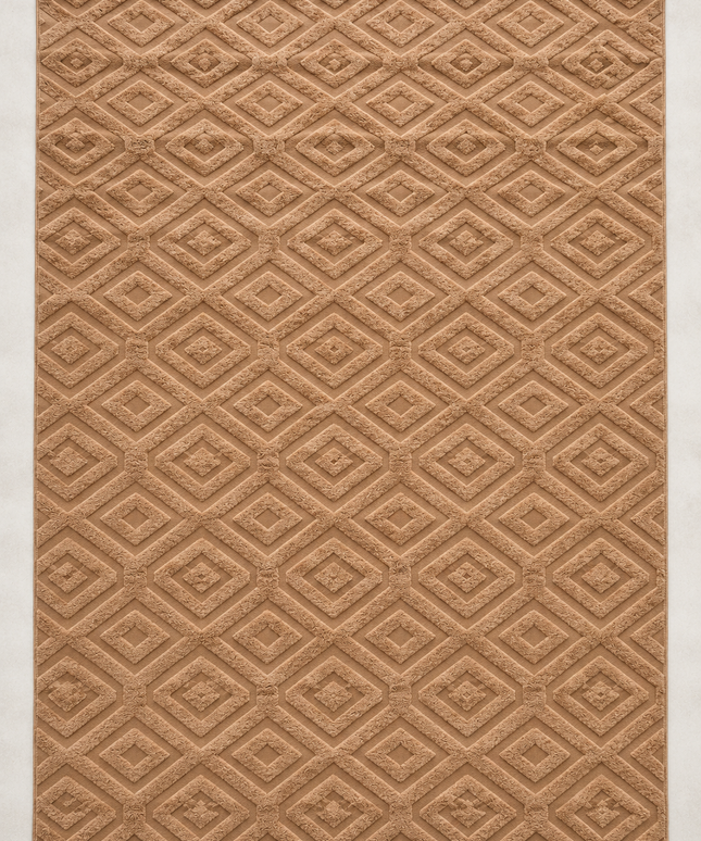 Modern Jacquard Rug Cover - Cafe/190 × 280 Cm