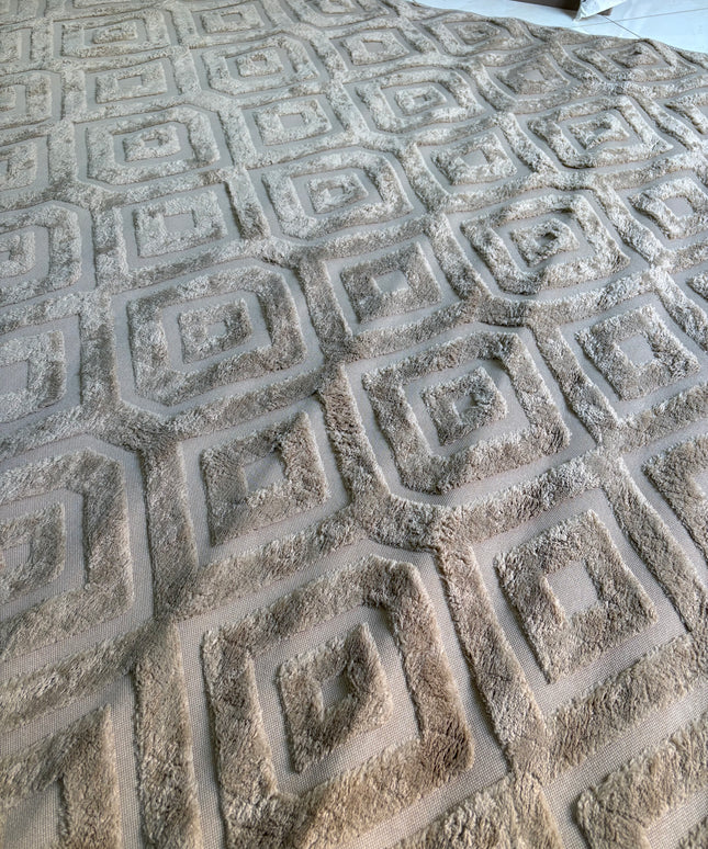 حافظة سجاد جاكارد مودرن - أوف وايت / 190 × 280 سم
