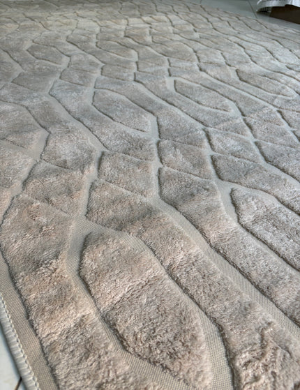 Modern Jacquard Rug Cover - Ivory/190 × 280 Cm