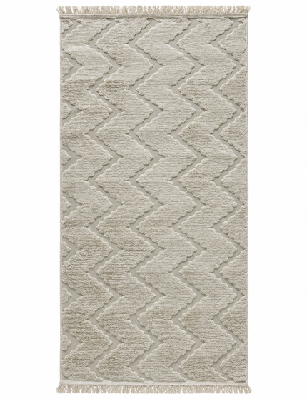 Modern Jacquard Rug Cover -Ivory/100 × 200 Cm