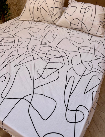Printed Fitted Bed Sheet Set