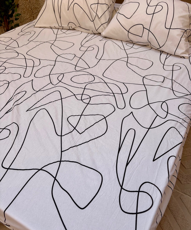 Printed Fitted Bed Sheet Set