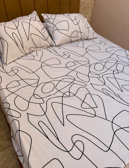 Printed Fitted Bed Sheet Set