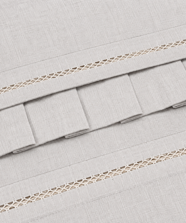 Natural Linen Flat Bed Sheet Set